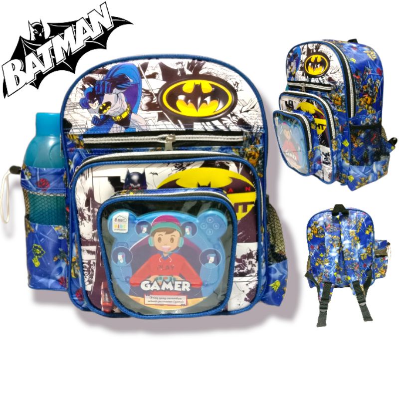 PROMO  TAS SD TK SEKOLAH COWOK SUPERHERO BATMAN / TAS SEKOLAH KARAKTER BATMAN / TAS RANSEL ANAK LAKI