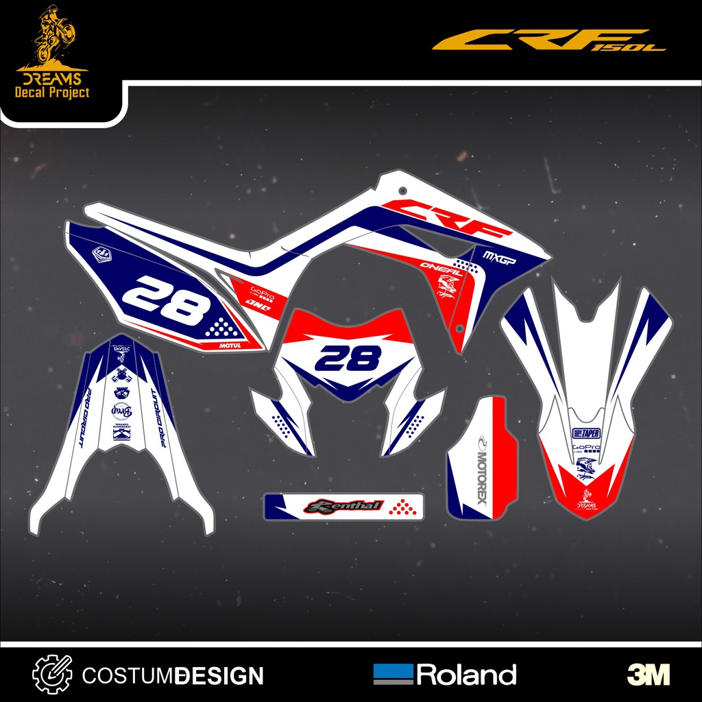 Decal CRF 150L Red Line