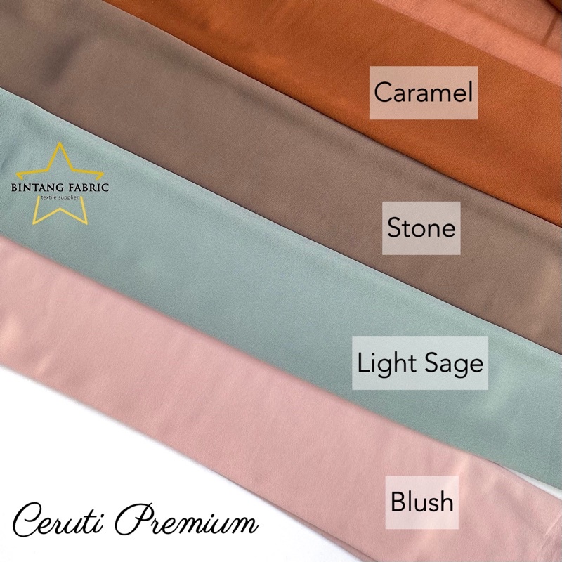 Bahan Kain Ceruti Ceruty Baby doll Premium 1/2 meter-1