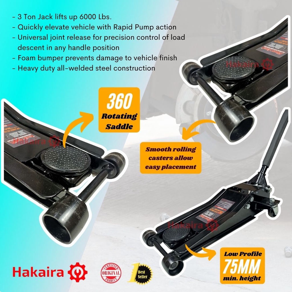 Dongkrak Buaya 3 Ton - Floor Jack 3 Ton