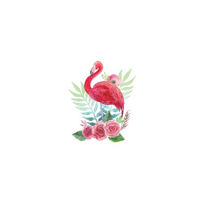 

POTATOO ROSE FLAMINGO Temporary Tatto Sticker