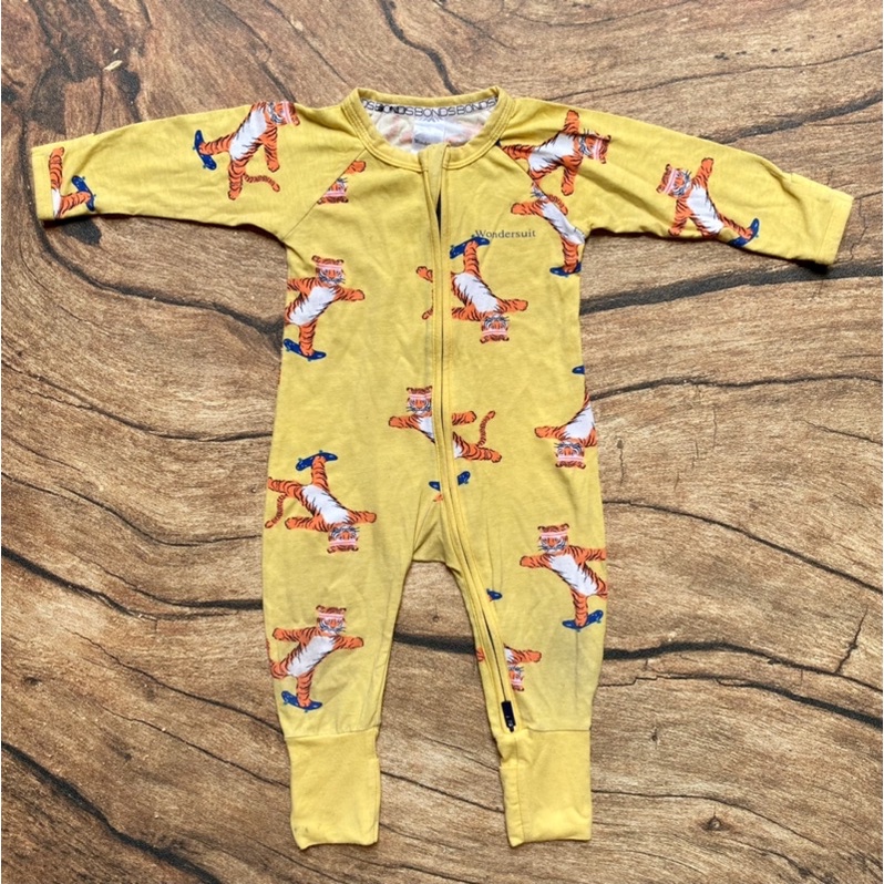 Preloved Sleepsuit BONDS 3-6 Bulan Month Baby Piyama Bayi Pajamas
