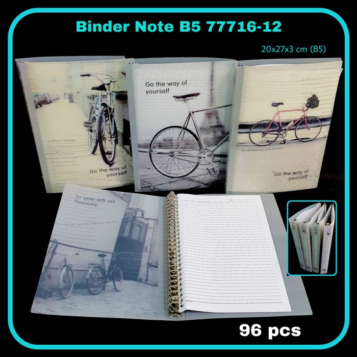 

Terlaris Mj Binder Note B5 Wz-77716-12 / Buku Ring / Bindernote / Buku Note Bagus