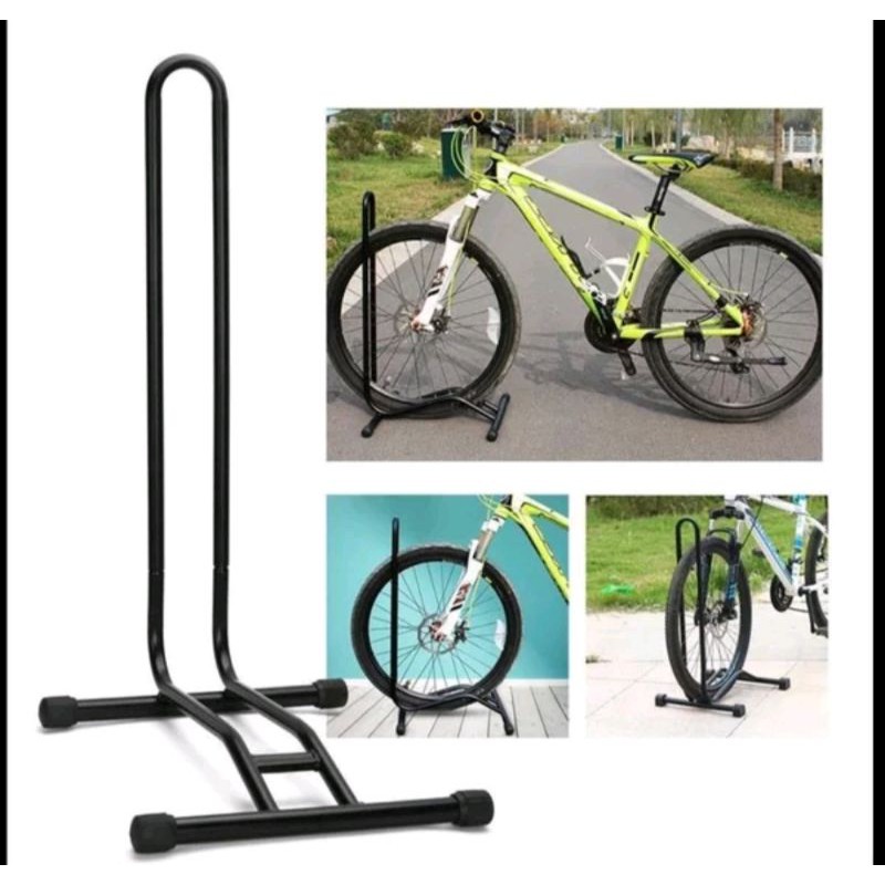 Stand Parking Sepeda Bicycle Racks Floor Standing Bike Display L149 Standar Lantai L Tripot Segitiga