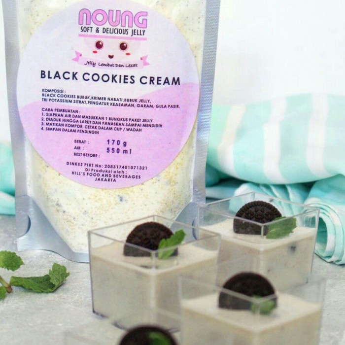 

cs01477 Bubuk Noung Jelly Black Cookies Cream 170 G Da01D100