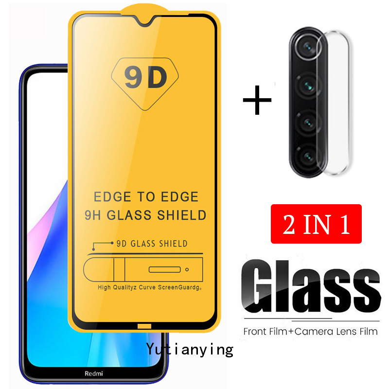 Pelindung Layar Tempered Glass 2 In 1 Untuk Realme C15 C11 C12 C17 7 7i 6i 6 C1 C2 5 5s 5i C3