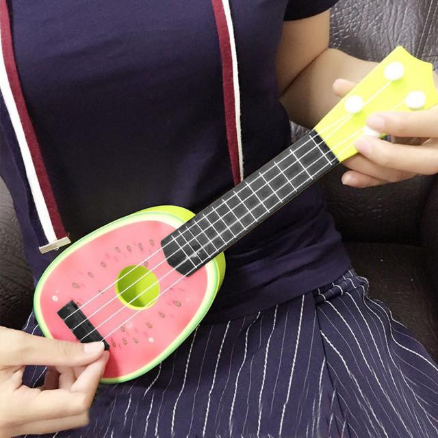 Ukulele Gitar Mainan Gambar Buah-Buahan - AK88 - Multi-Color