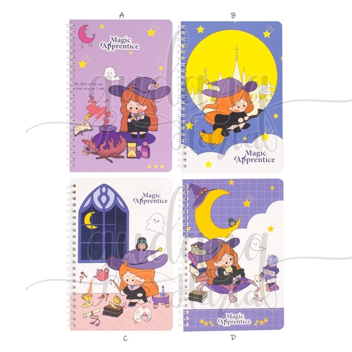 

Notebook A5 Spiral Magic Apprentice Buku Tulis Motif Penyihir GH 308811