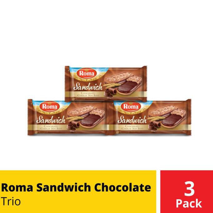 

TERMURAH Roma Sandwich Chocolate Trio BEST SELLER