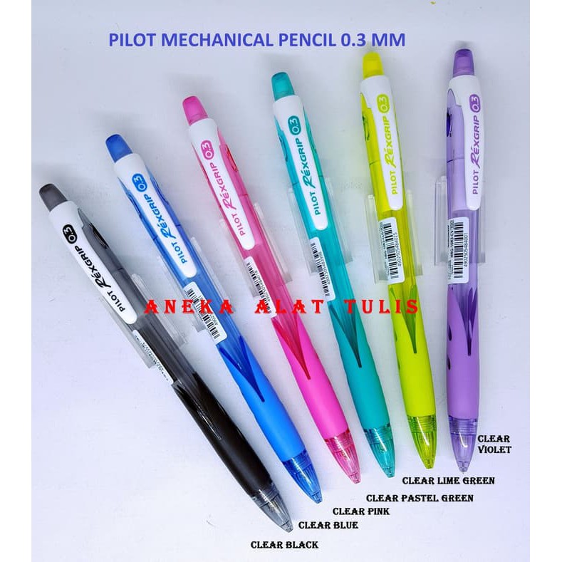 Pilot Mechanical Pencil 0 3 Mm Hrg 10r3 Pensil Mekanik Pilot Rexgrip Shopee Indonesia