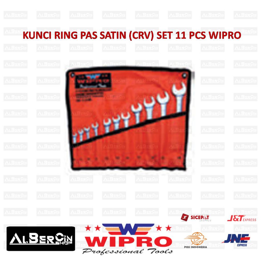 Kunci Ring Pas Satin CRV Set 11 PCS WIPRO
