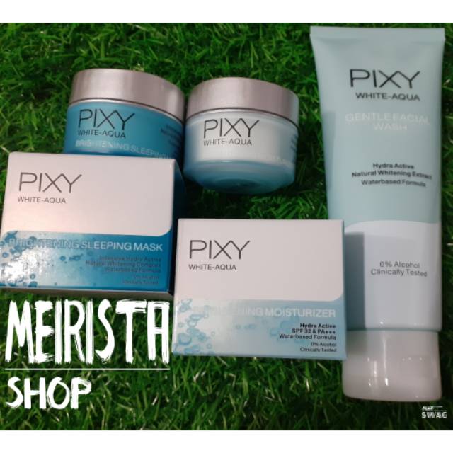 PAKET Ekonomis Pixy White-Aqua (Moist k+Sleeping k + gentle facial wash )