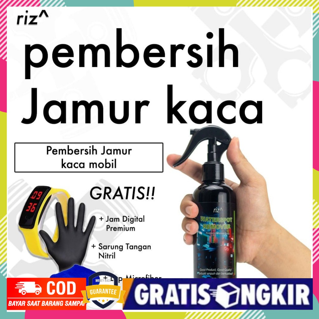 WATERSPOT REMOVER ( PEMBERSIH JAMUR KACA MOBIL) CAIRAN OBAT PENGHILANG JAMUR BERKERAK BEKAS NODA AIR