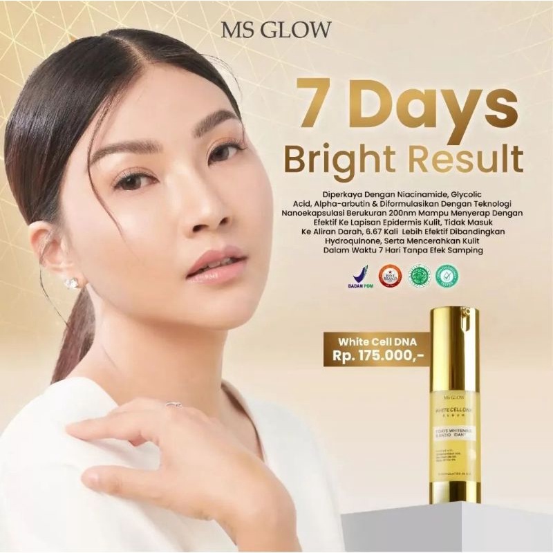 Ready Stock MS GLOW Serum WHITE CELL DNA MS GLOW