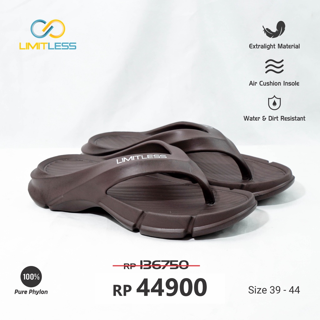 Sendal Pria Japit Dewasa Casual EVA Sandal Cowok Distro Limitless Karet Empuk Murah