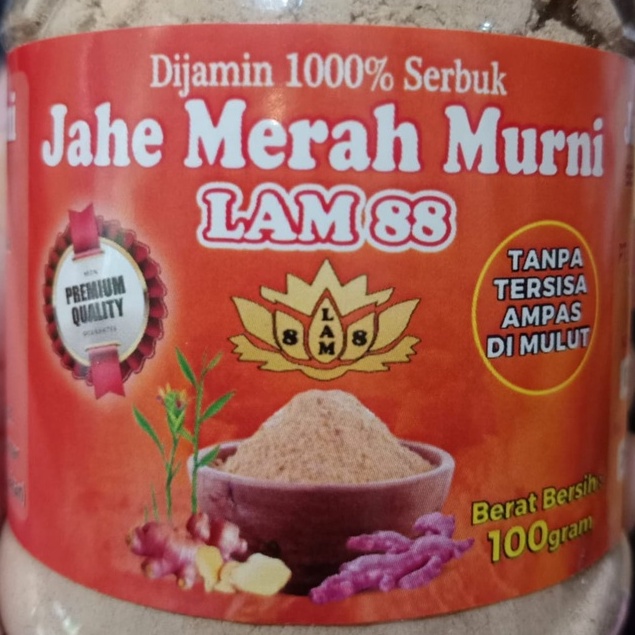 Jahe merah bubuk murni 110 dapat 3 pcs