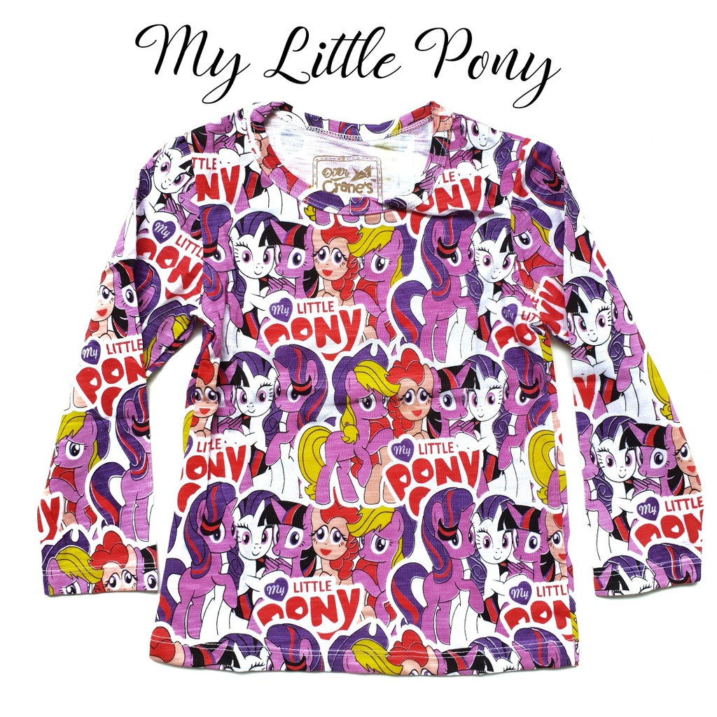 Baju Kaos Over Cranes Panjang Little Pony