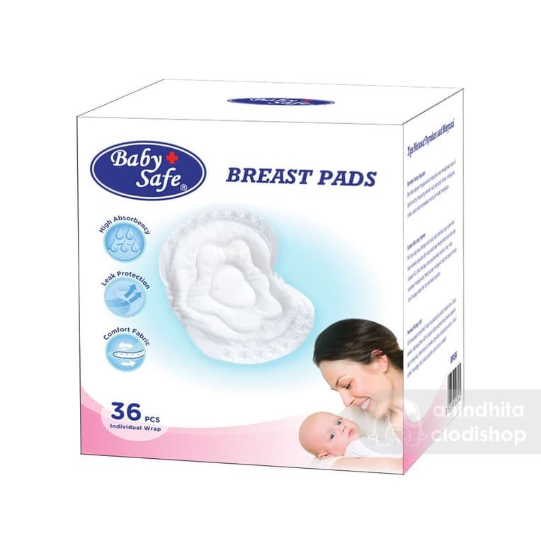 BABY SAFE Breast Pads Isi 36pcs Penyerap ASI Nursing Pad Breastpad baby safe