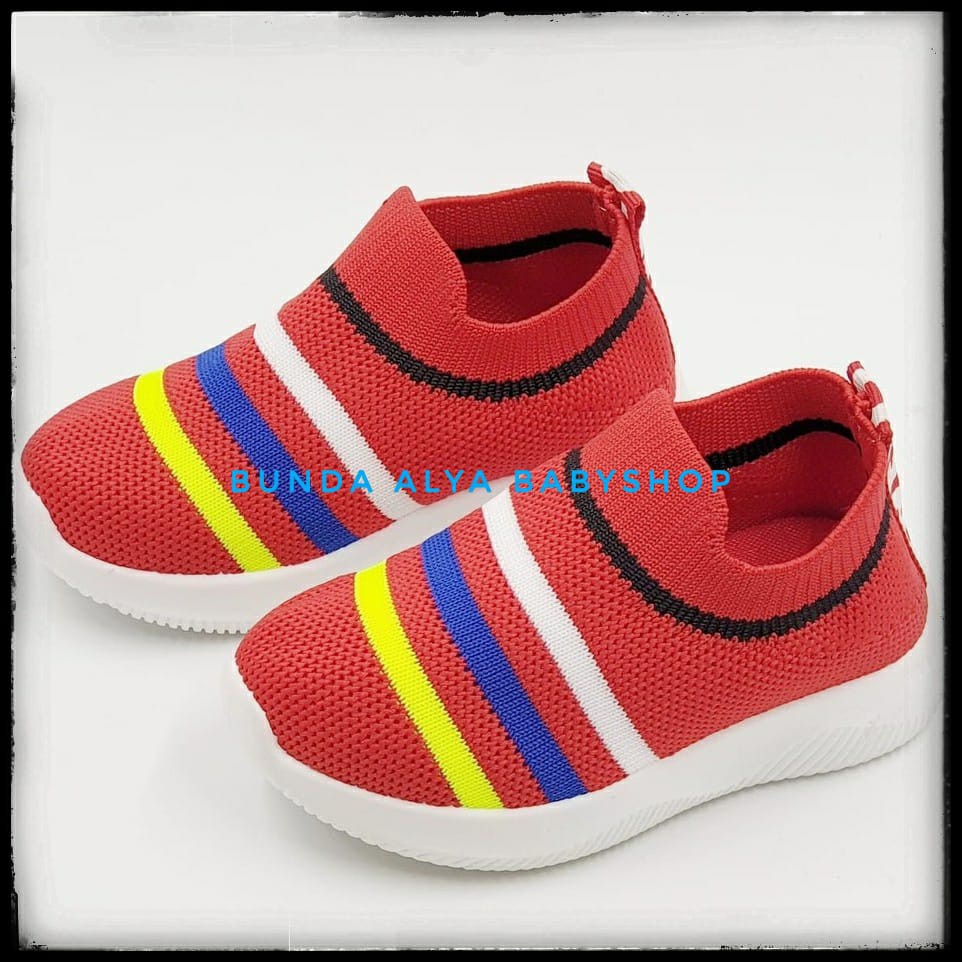 Sepatu Anak Perempuan Import Umur 4 5 6 Tahun Premium Lentur Alas Karet MERAH Size 27 - 32