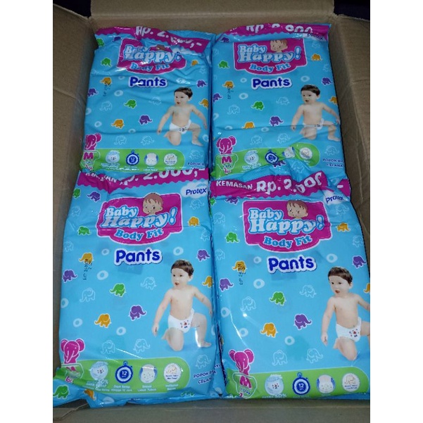 pampers baby happy ukuran M 3 pcs