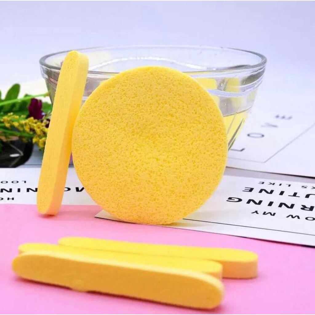 Compressed Facial Sponge / Spon Kentang Beauty / Sponge Stick 12 batang