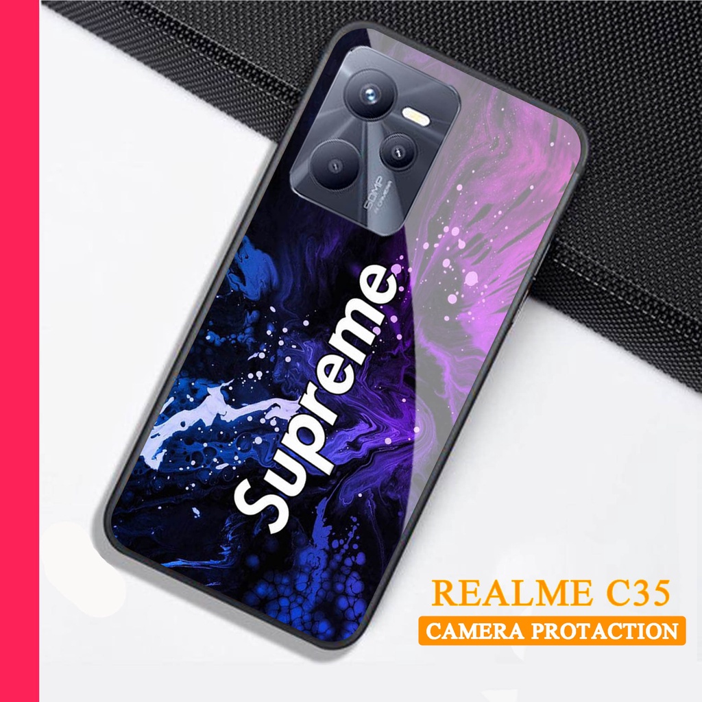 Softcase Glass Kaca REALME C35 - Casing HP REALME C35 [ S13 ].