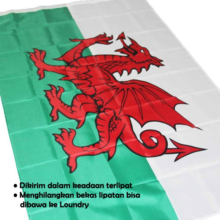 Bendera Wales ukuran 150x90cm