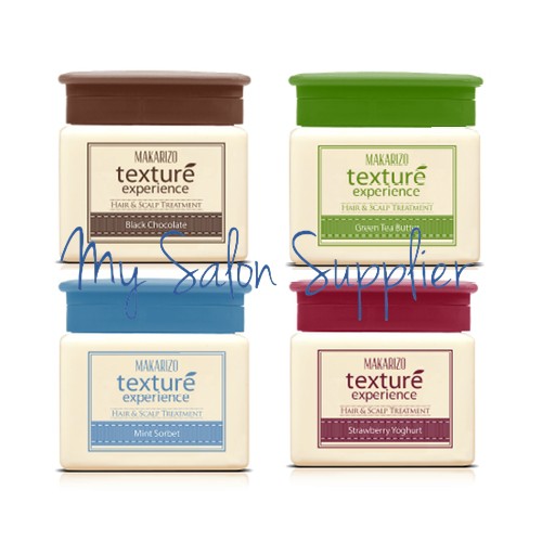 Makarizo Texture Creambath Green Tea Butter / Black Chocolate / Strawberry Yoghurt / Mint
