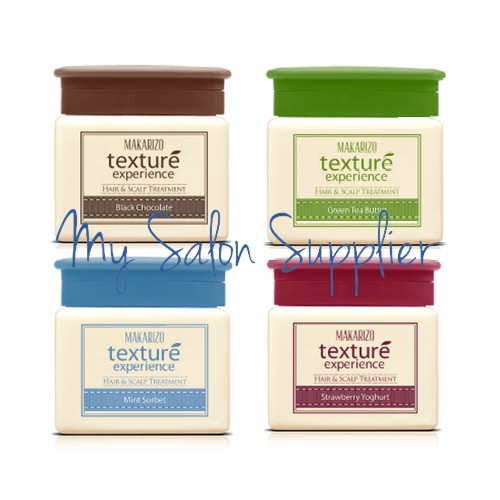 Makarizo Texture Creambath Green Tea Butter / Black Chocolate / Strawberry Yoghurt / Mint