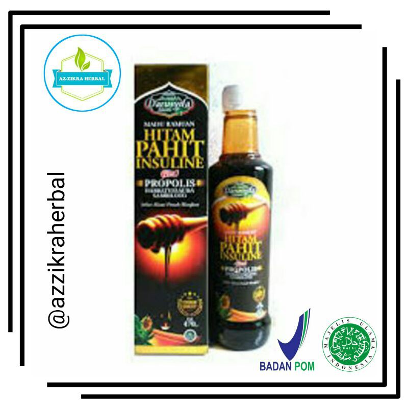 

MADU HITAM PAHIT INSULINE PLUS HABBATUSSAUDA PROPOLIS SAMBILOTO