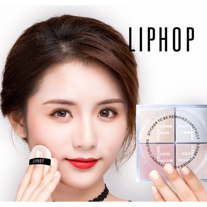 LIPHOP Loose Powder Four different Colors #1733