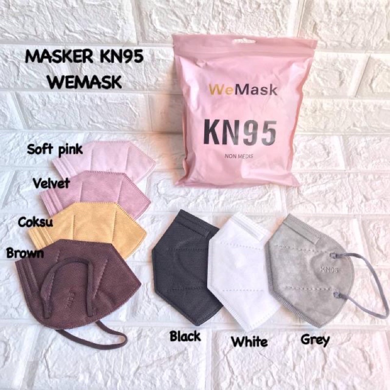 MAKSER KN95 WEMASK/CAREION WARNA ISI 10PCS TERMURAH