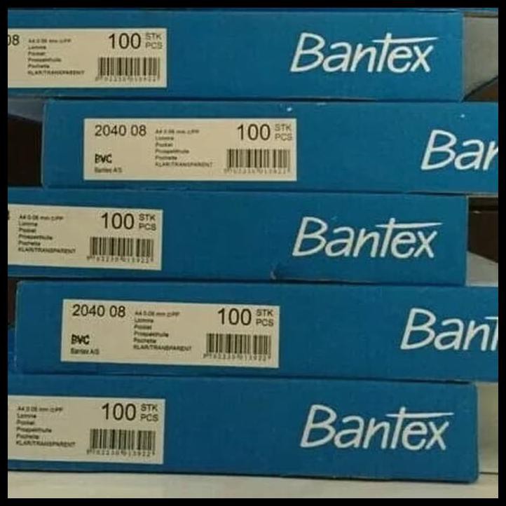 BANTEX POCKET A4 2040 / BANTEX 2040 CLEAR ( ISI 100 LEMBAR )