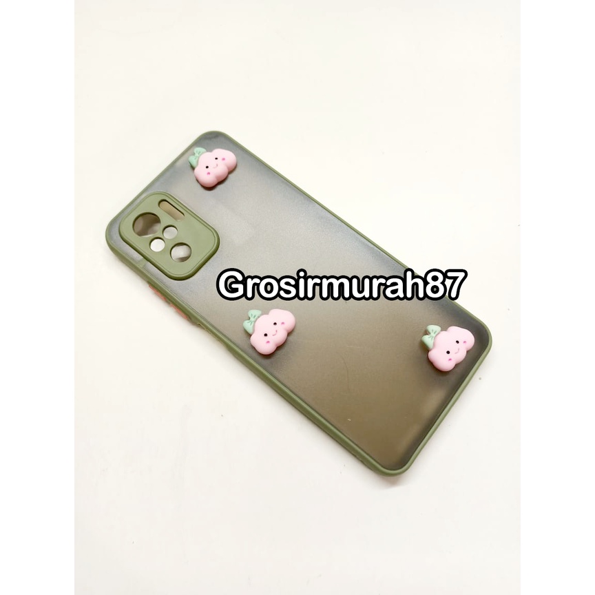 candy macaron softcase case tebal kondom hp Redmi note 10 4G Pink maroon kuning hitam navy