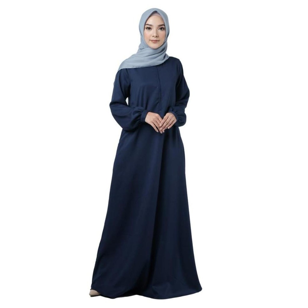 GAMIS ELZATTA TERBARU GAMIS NAZELA BAHAN MOSCREPE SIZE L