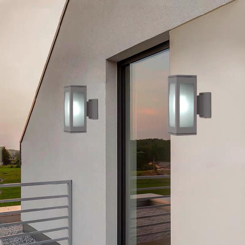 LAMPU DINDING / LAMPU PILAR / WALL LAMP KOTAKLED OUTDOOR MINIMALIS / TEMBOK / 1 ARAH / 2 ARAH