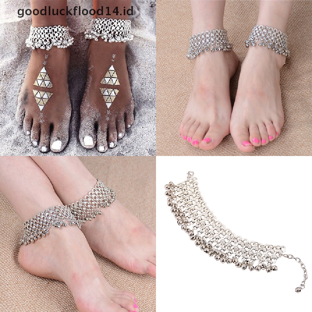 [OOID] New Fashion Sexy Silver Anklet Chain Ankle Bracelet Foot Jewelry Barefoot Sandal ID