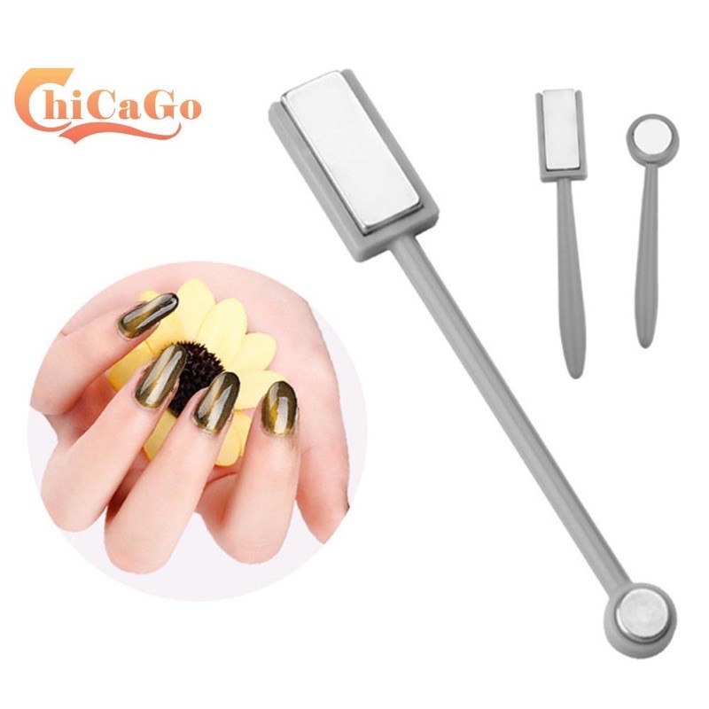 Cat Eyes Magnet Stick 2in1 / Nail Art Efek Cat Eyes / Stick Magnet Cat Eye Nail Tools