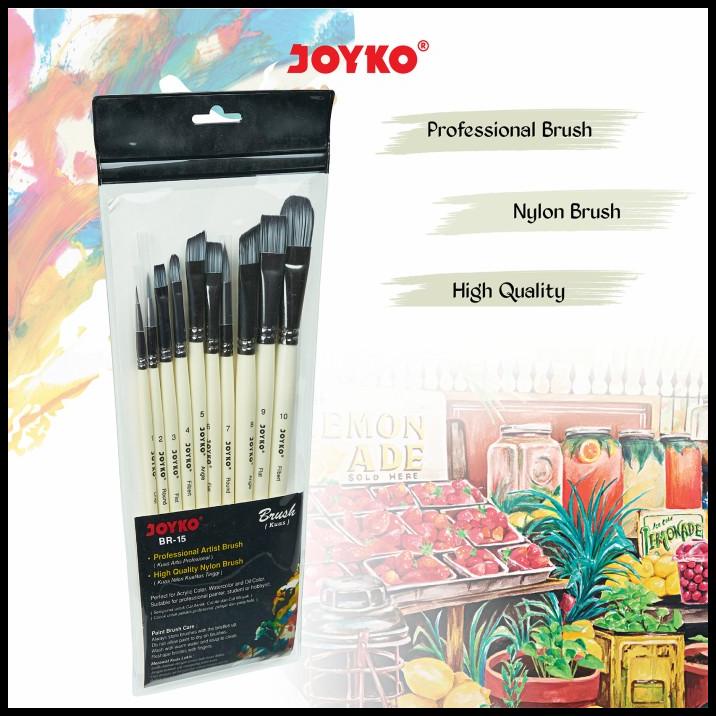 

Joyko Professional Brush Set / Kuas Lukis Cat Acrylic Air Joyko Br-15
