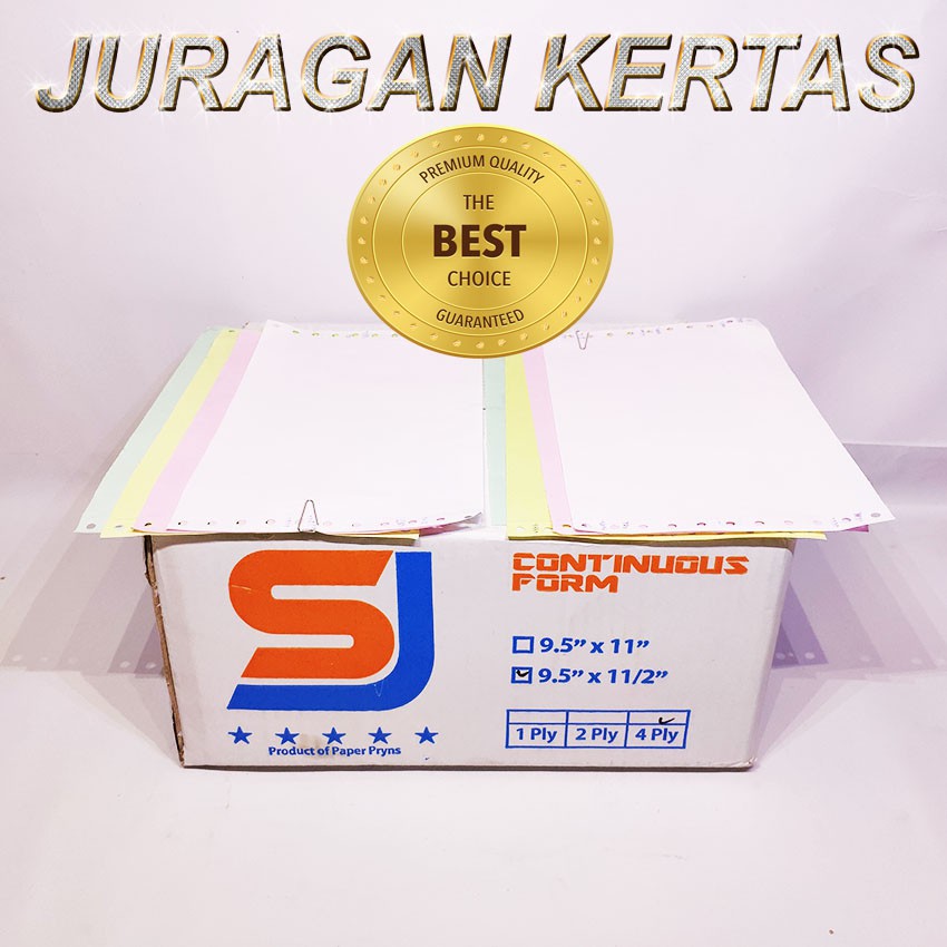 

Promo CONTINUOUS FORM 9.5 X 11/2 4PLY SJ STANDAR PRS - BAGI 2