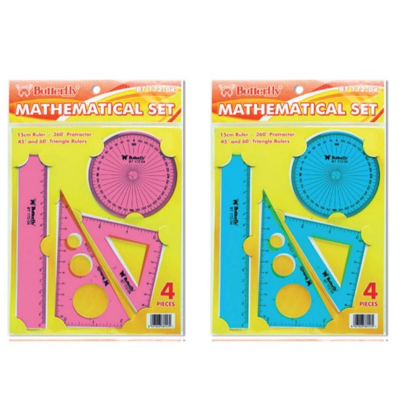 

Butterfly Penggaris Set BT-172-04 - Penggaris Matematika