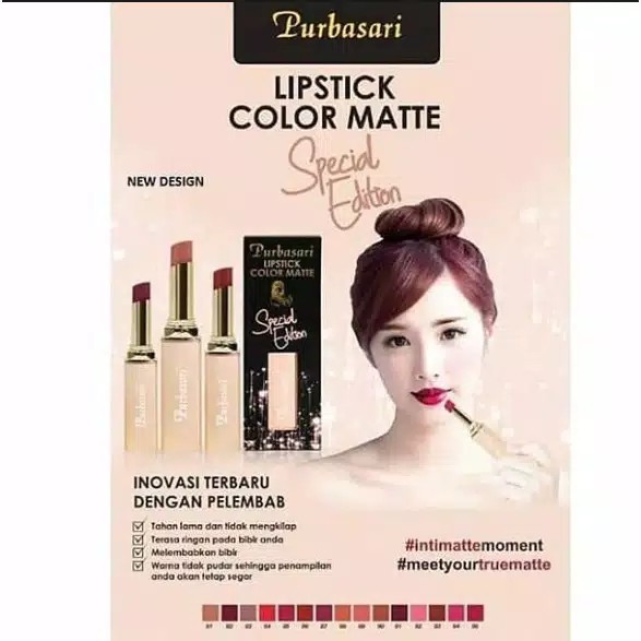 ❣️Rakkistore99❣️Purbasari Lipstick Color Matte (100% Original)