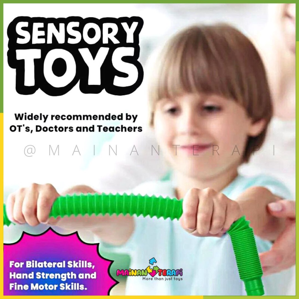 Mainan Terapi Pop Tube Sensory Toys Okupasi Terapi