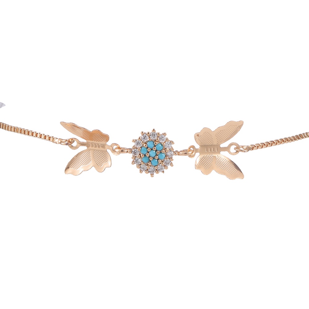 COD gelang kupukupu korea  anti karat Liontin Berlian aksesoris fashion gelang perhiasan perak D341