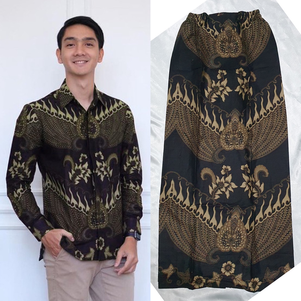 BATIK SOLO (TERBARU) Kemeja Pria dan Rok Selendang Batik Model Span Bawahan Kebaya Ayana / ADA ANAK COWOK / Rok Katun Prima Halus Termurah / Batik Kondangan Lamaran