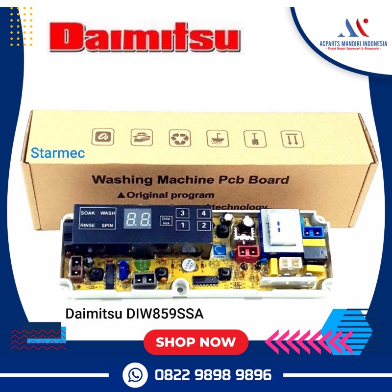 Modul mesin cuci daimitsu DIW-958SMA DIW-959SMA ( 80-1681DN )