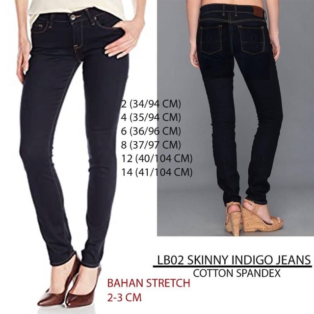 Celana jeans panjang skinny wanita branded LUCKY BRAND original