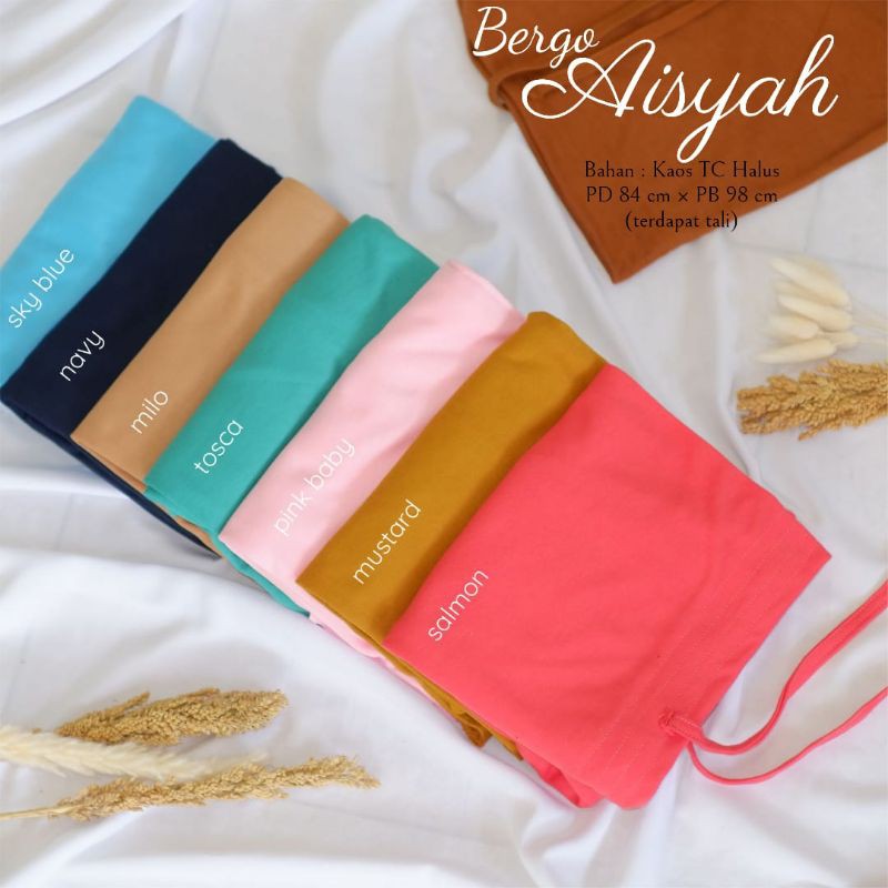 TERMURAHH!!! HIJAB DEWASA MUSLIMAH BERGO MARYAM TALI BEST SELLER BAHAN KAOS TC HALUS - BISA COD