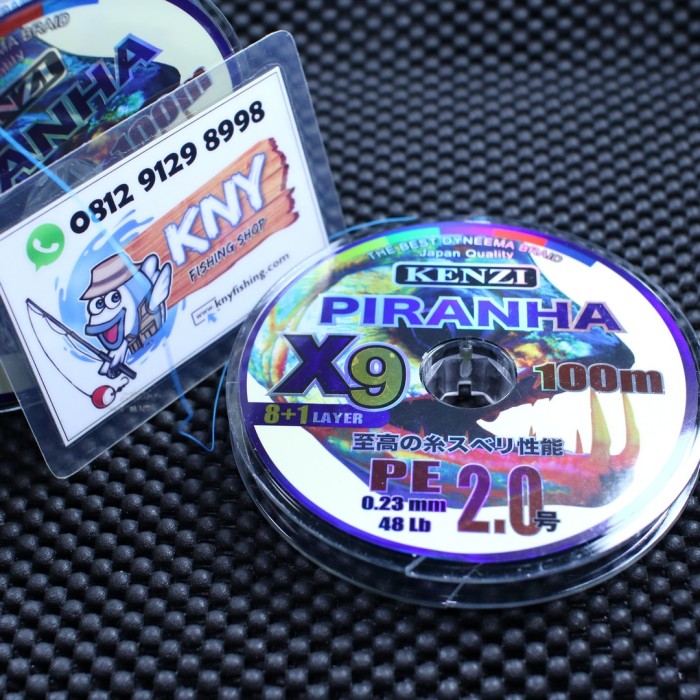 senar benang pancing pe kenzi piranha x9 pe 2.0 kenur mancing laut 88 joran