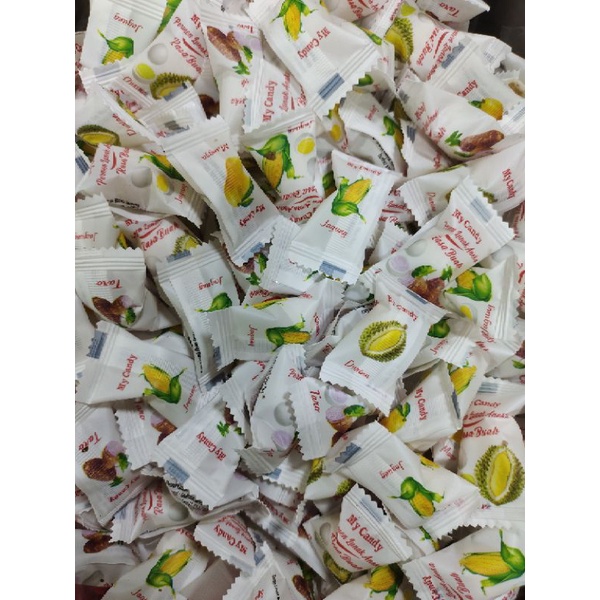 

Permen buah rasa jagung dan durian 500gr